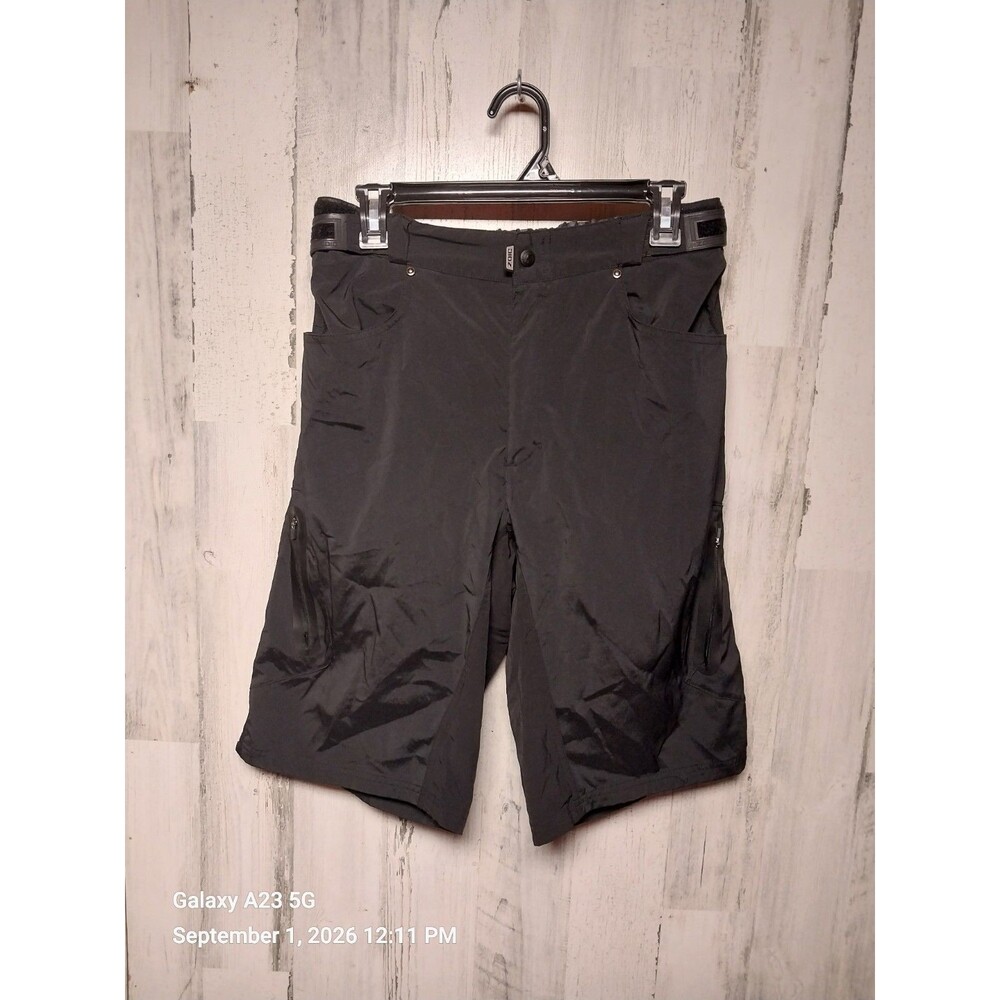 ZOIC Ether 9 Men's Large Black Mountain Bike Cycling Shell Shorts Pockets